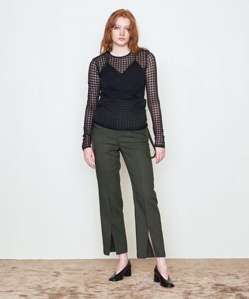 AEWEN MATOPH（イウエン マトフ）の「＜AEWEN MATOPH（イウエン マトフ）＞サスペンダー スリットパンツ◆（その他パンツ・レディース・ブラック/オリーブ・38/36）」の7枚目の写真