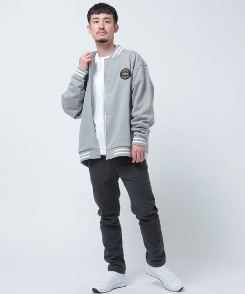 スタジャン LACOSTE × BEAMS / 別注 Sweat Stadium Jacket