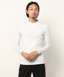 UAヒートギア フィッティド ロングスリーブ モック テキスト(ゴルフ/MENS/メンズ)