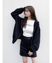 ENVYM | ドロストギャザーＰＫ(パーカー)