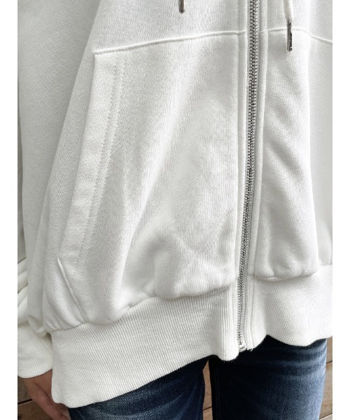 ENVYM（アンビー）の「ドロストギャザーＰＫ（パーカー・レディース・ブラック/ホワイト・FREE）」の13枚目の写真