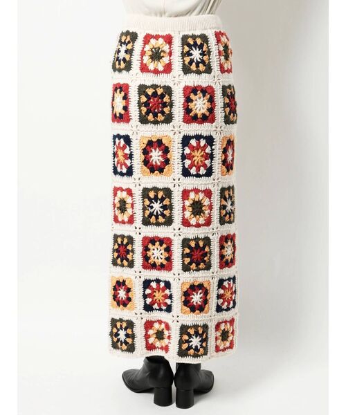 Ungrid（アングリッド）の「かぎ針ニットスカート（スカート・レディース・ブラック/アイボリー・FREE）」の15枚目の写真