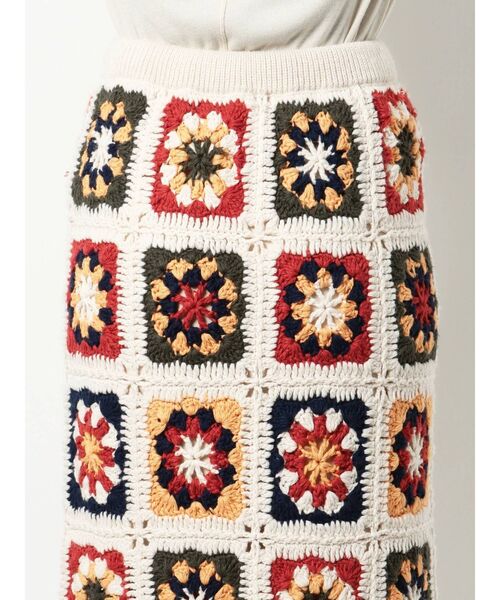Ungrid（アングリッド）の「かぎ針ニットスカート（スカート・レディース・ブラック/アイボリー・FREE）」の17枚目の写真
