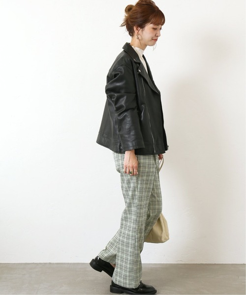 【期間限定値下げ】simplicite ラムレザー　ライダースジャケット Simplicite（サンプリシテ）の「ラムレザーライダース◇（ライダース