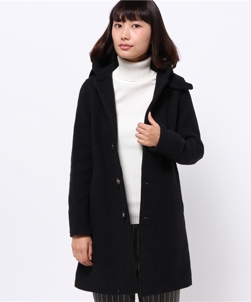 CIAOPANIC TYPY（チャオパニックティピー）の「フードロングコート（その他アウター・レディース・キャメル/ネイビー・SMALL/MEDIUM）」の4枚目の写真