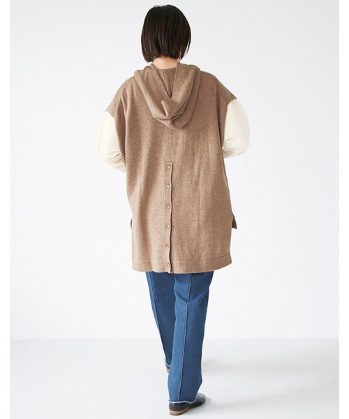 avecmoi(アヴェクモワ)の「【佐藤かなさんプロデュース】 アヴェクモワ ニットパーカーベスト〈ライトブラウン〉(ベスト・レディース・ライトブラウン・MEDIUM/LARGE)」の11枚目の写真