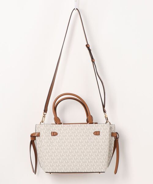 MICHAEL KORS(マイケルコース)の「HAMILTON LEGACY ベルテッド サッチェル スモール - MKシグネチャー(ハンドバッグ・レディース・ホワイト系その他・FREE)」の6枚目の写真