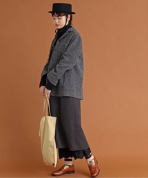 ニコール　Malle　リサイクルウールヘリンボーン ジャケット ニコール Malle リサイクルウールヘリンボーン ジャケット Malle
