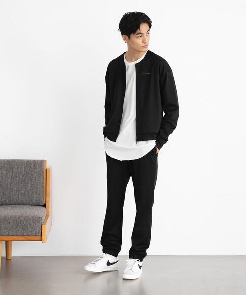 FEELING MADE（フィーリングメイド）の「FEELING MADE ストレッチポンチ 裾ゴム ジョガーパンツ <UNISEX>（その他パンツ・レディース・ブラック/ダークグリーン/ベージュ・S/L/M）」の8枚目の写真