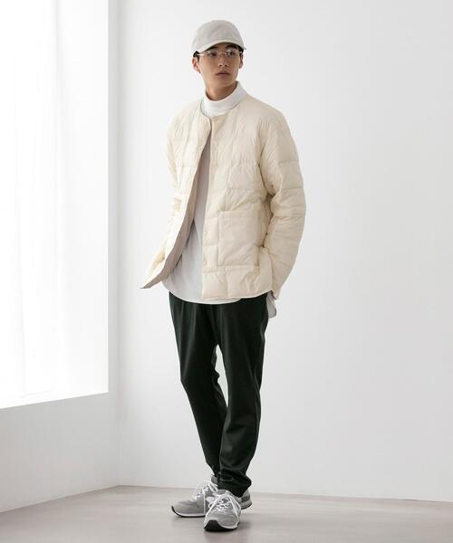 FEELING MADE（フィーリングメイド）の「FEELING MADE ストレッチポンチ 裾ゴム ジョガーパンツ <UNISEX>（その他パンツ・レディース・ブラック/ダークグリーン/ベージュ・S/L/M）」の10枚目の写真