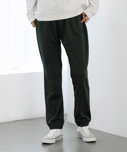 FEELING MADE（フィーリングメイド）の「FEELING MADE ストレッチポンチ 裾ゴム ジョガーパンツ <UNISEX>（その他パンツ・レディース・ブラック/ダークグリーン/ベージュ・S/L/M）」の11枚目の写真