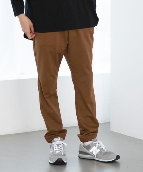 FEELING MADE（フィーリングメイド）の「FEELING MADE ストレッチポンチ 裾ゴム ジョガーパンツ <UNISEX>（その他パンツ・レディース・ブラック/ダークグリーン/ベージュ・S/L/M）」の15枚目の写真