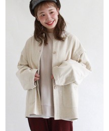 コーデュロイクルーネックジャケット