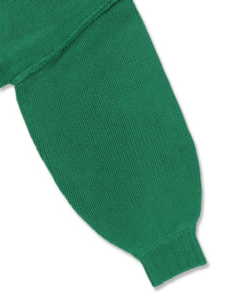 SPINNS（スピンズ）の「ビビットカラーショート丈ニット（ニット/セーター・レディース・ブラック/オレンジ/グリーン/ホワイト・ONESIZE）」の5枚目の写真