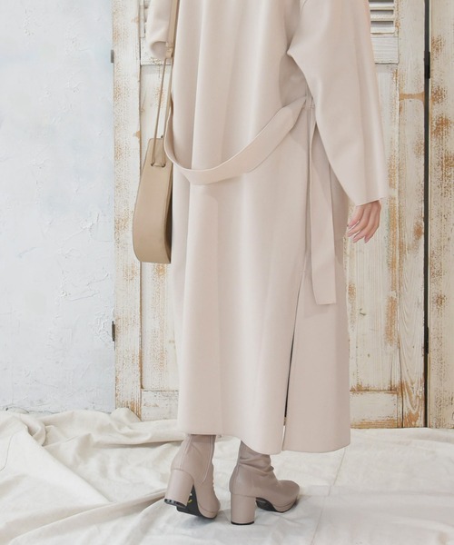 NOFALL（ノーフォール）の「ストームチャンキーヒールストレッチミドルブーツ（ブーツ・レディース・アイボリー/ブラック/ダークブラウン/グレイッシュベージュ・SS/S/M/L/LL/3L）」の15枚目の写真