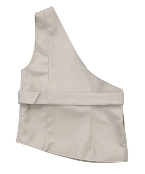 select MOCA（セレクトモカ）の「ワンショルダーベルト付きフェイクレザーベスト（ベスト・レディース・ブラック/アイボリー・FREE）」の17枚目の写真