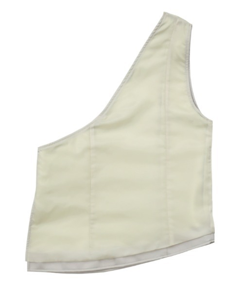 select MOCA（セレクトモカ）の「ワンショルダーベルト付きフェイクレザーベスト（ベスト・レディース・ブラック/アイボリー・FREE）」の18枚目の写真