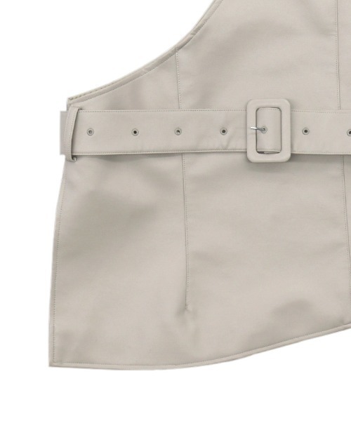 select MOCA（セレクトモカ）の「ワンショルダーベルト付きフェイクレザーベスト（ベスト・レディース・ブラック/アイボリー・FREE）」の20枚目の写真