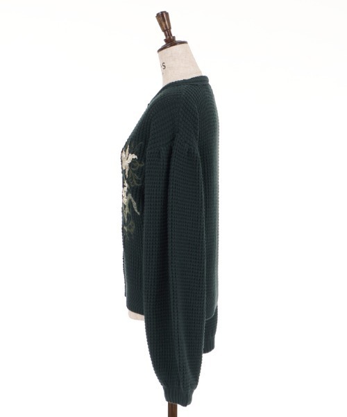 axes femme（アクシーズファム）の「アールヌーヴォー刺繍カーデ（カーディガン/ボレロ・レディース・ホワイト/ダークグリーン/ラベンダー・MEDIUM）」の12枚目の写真