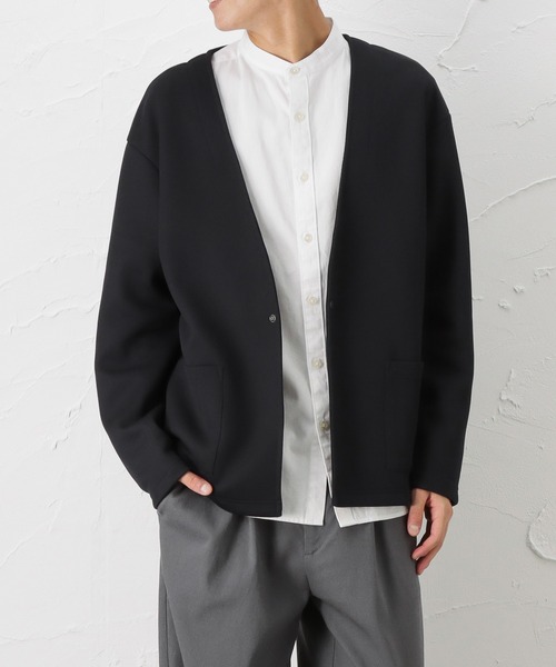 NAVY（ネイビー）の「ダブルフェイスカーディガン（カーディガン/ボレロ・メンズ・ブルー/ブラック/ネイビー・M/XL/L）」の10枚目の写真