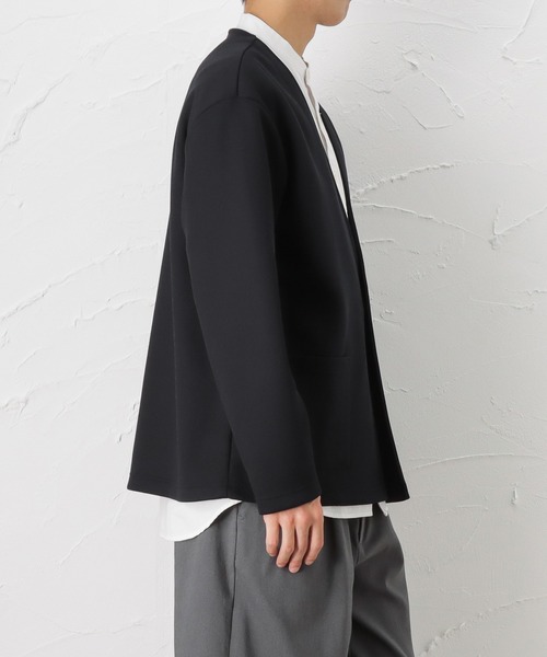 NAVY（ネイビー）の「ダブルフェイスカーディガン（カーディガン/ボレロ・メンズ・ブルー/ブラック/ネイビー・M/XL/L）」の14枚目の写真