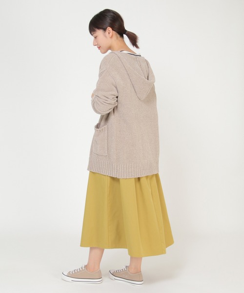 ikka(イッカ)の「モールニットトッパーカーデ(カーディガン/ボレロ・レディース・チャコールグレー/オフホワイト/ダークベージュ・M)」の17枚目の写真