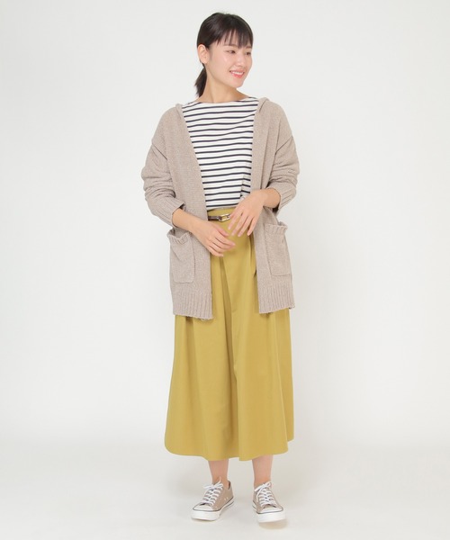 ikka(イッカ)の「モールニットトッパーカーデ(カーディガン/ボレロ・レディース・チャコールグレー/オフホワイト/ダークベージュ・M)」の16枚目の写真