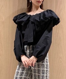 SNIDEL | Sustainableボリュームボウタイブラウス(シャツ/ブラウス)