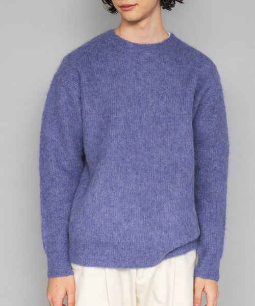 NewAnce（ニュアンス）の「【NewAnce】アルパカクルーネックニット（ニット/セーター・メンズ・ベージュ/ブラウン/グレー/グレイッシュブルー・4/5）」の20枚目の写真