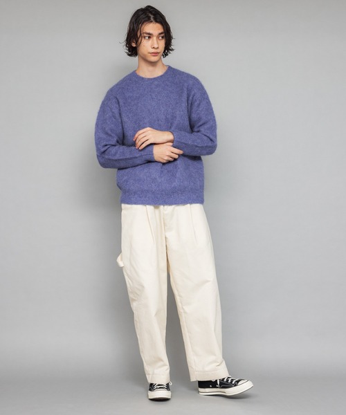 NewAnce（ニュアンス）の「【NewAnce】アルパカクルーネックニット（ニット/セーター・メンズ・ベージュ/ブラウン/グレー/グレイッシュブルー・4/5）」の19枚目の写真