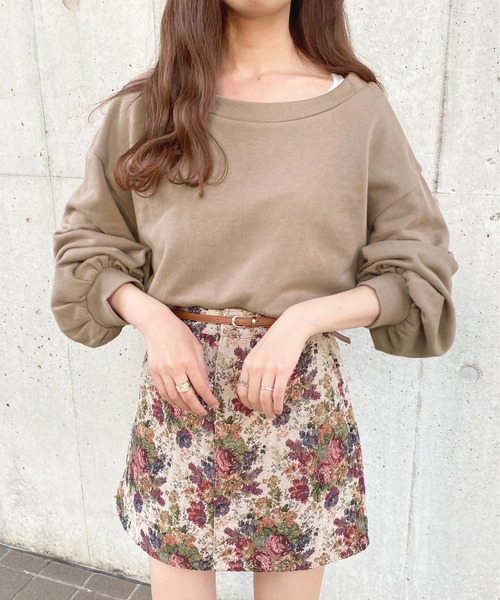 apres jour(アプレジュール)の「オフショルスウェット【ZOZOTOWN限定アイテム】(Tシャツ/カットソー・レディース・アイボリー/モカ/ラベンダー/スモークピンク・フリー/X-LARGE)」の16枚目の写真