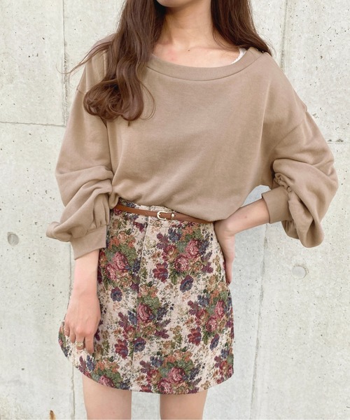 apres jour(アプレジュール)の「オフショルスウェット【ZOZOTOWN限定アイテム】(Tシャツ/カットソー・レディース・アイボリー/モカ/ラベンダー/スモークピンク・フリー/X-LARGE)」の17枚目の写真