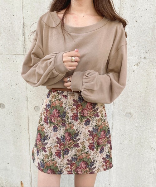 apres jour(アプレジュール)の「オフショルスウェット【ZOZOTOWN限定アイテム】(Tシャツ/カットソー・レディース・アイボリー/モカ/ラベンダー/スモークピンク・フリー/X-LARGE)」の19枚目の写真