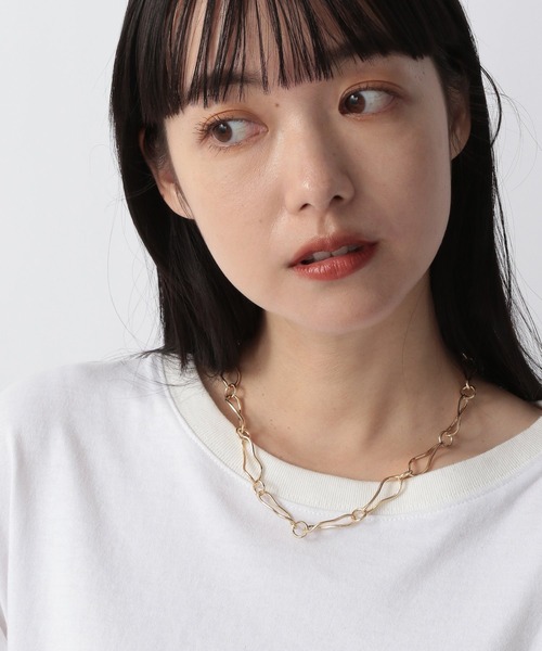 LOWRYS FARM（ローリーズファーム）の「ヘンケイチェーンネックレス　255214（ネックレス・レディース・シルバー/ゴールド・FREE）」の13枚目の写真