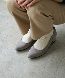 LibertyDoll ポインテッドトゥ4㎝チャンキーヒール美脚パンプス