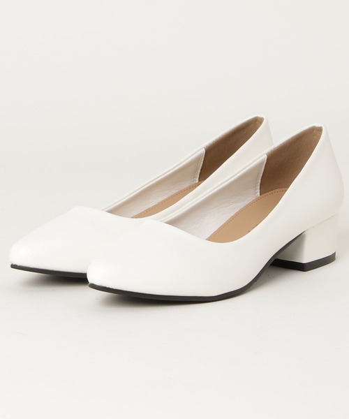 LibertyDoll（リバティードール）の「LibertyDoll ポインテッドトゥ4㎝チャンキーヒール美脚パンプス（パンプス・レディース・ブラック系その他/ホワイト/シルバー系その他/モスグリーン/シルバー/ベージュ/チェック/ブラウン/パイソン/ゴールド/レオパード/ネイビー/ベージュ系その他2/マスタード/ピンクゴールド/ブラック/レッド/ブラック系その他3/グレー/ブラック系その他2/ゴールド系その他・M/S/LL/L/3L/SS）」の22枚目の写真