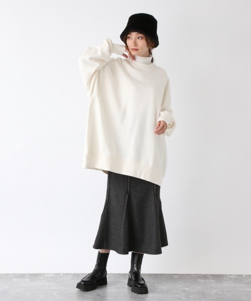 JEANASIS（ジーナシス）の「アウトシームマーメイドスカート/255989（スカート・レディース・チャコールグレー/グリーン/パープル/ブラウン・SMALL/MEDIUM）」の5枚目の写真