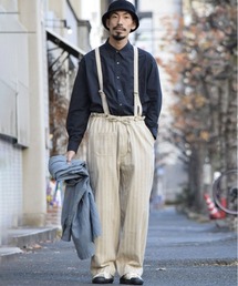 Johnbull | サスペンダーワイドパンツ(サロペット/オーバーオール)