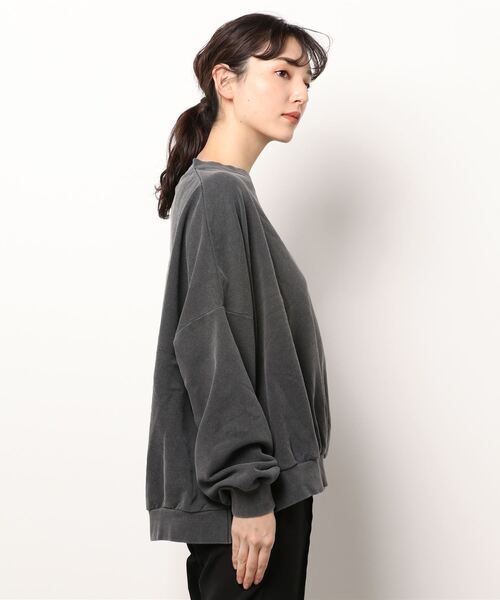 coca（coca）（コカ）の「ピグメントバルーンスウェット（スウェット・レディース・ブラック/イエロー/アイボリー・M/L）」の4枚目の写真