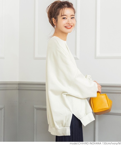 coca（coca）（コカ）の「ピグメントバルーンスウェット（スウェット・レディース・ブラック/イエロー/アイボリー・M/L）」の21枚目の写真