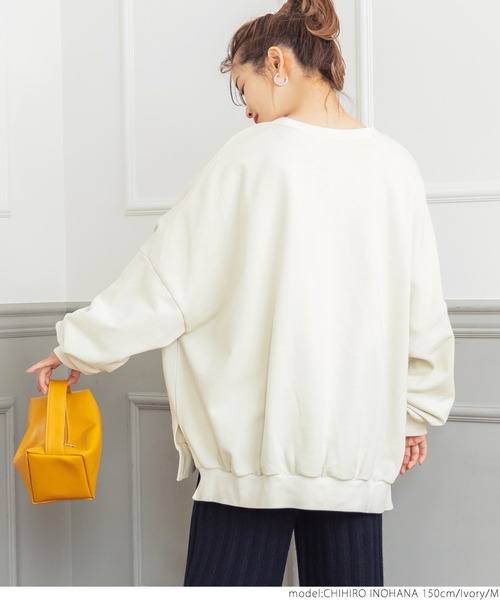 coca（coca）（コカ）の「ピグメントバルーンスウェット（スウェット・レディース・ブラック/イエロー/アイボリー・M/L）」の19枚目の写真