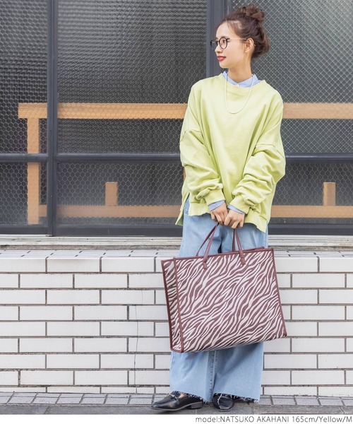 coca（coca）（コカ）の「ピグメントバルーンスウェット（スウェット・レディース・ブラック/イエロー/アイボリー・M/L）」の11枚目の写真