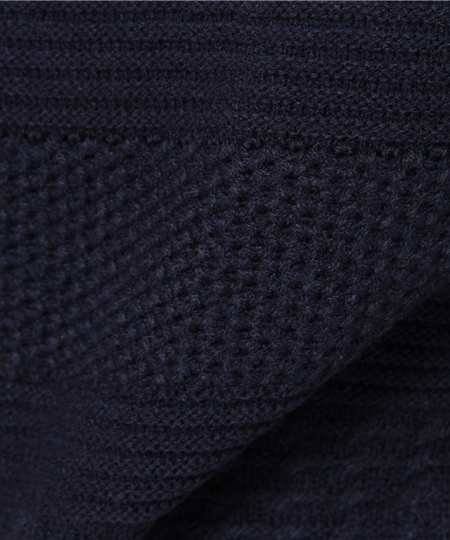 LOUNGEDRESS（ラウンジドレス）の「地柄ニット（ニット/セーター・レディース・アイボリー/イエロー/ネイビー・ﾌﾘ-）」の4枚目の写真