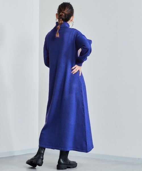 cepo（セポ）の「タートルニットワンピース（ワンピース・レディース・ブラック/グレー/ブルー・M）」の3枚目の写真