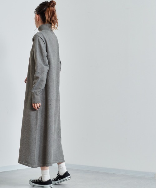 cepo（セポ）の「タートルニットワンピース（ワンピース・レディース・ブラック/グレー/ブルー・M）」の8枚目の写真