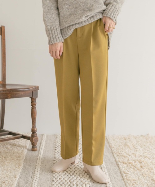 ITEMS URBANRESEARCH（アイテムズ アーバンリサーチ）の「カットストレートパンツ（その他パンツ・レディース・グリーン/ベージュ/ブラック・FREE）」の3枚目の写真