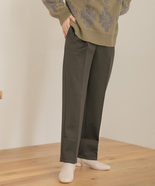 ITEMS URBANRESEARCH（アイテムズ アーバンリサーチ）の「カットストレートパンツ（その他パンツ・レディース・グリーン/ベージュ/ブラック・FREE）」の2枚目の写真