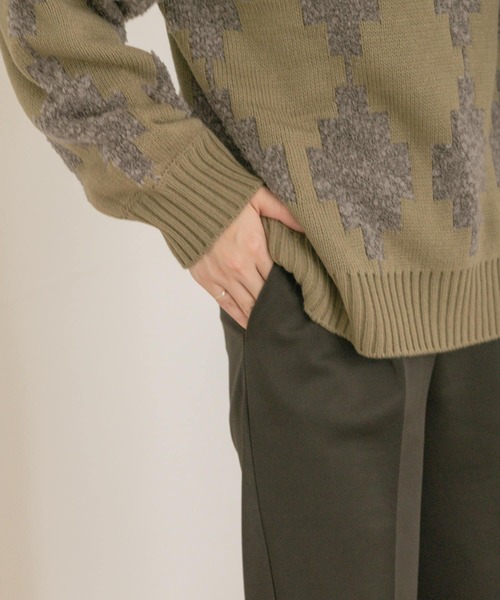 ITEMS URBANRESEARCH（アイテムズ アーバンリサーチ）の「カットストレートパンツ（その他パンツ・レディース・グリーン/ベージュ/ブラック・FREE）」の20枚目の写真