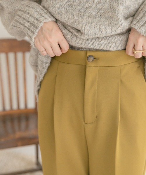 ITEMS URBANRESEARCH（アイテムズ アーバンリサーチ）の「カットストレートパンツ（その他パンツ・レディース・グリーン/ベージュ/ブラック・FREE）」の12枚目の写真