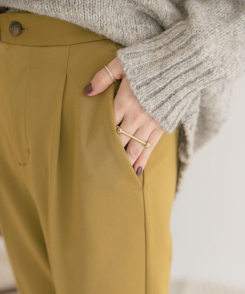 ITEMS URBANRESEARCH（アイテムズ アーバンリサーチ）の「カットストレートパンツ（その他パンツ・レディース・グリーン/ベージュ/ブラック・FREE）」の11枚目の写真